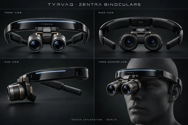 ZENTRA BINOCULARS form study